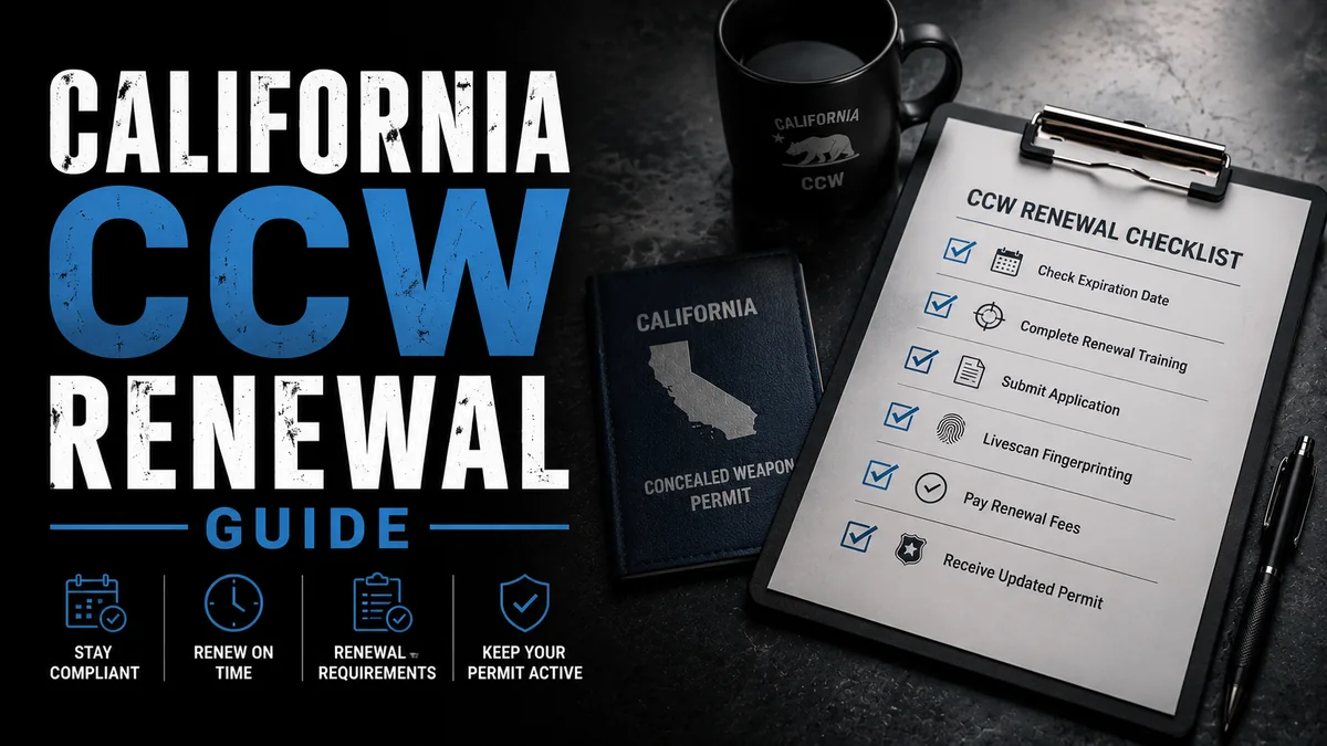 California CCW renewal guide cover