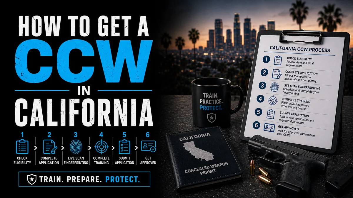 How to get a CCW in California step-by-step guide cover