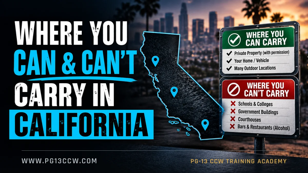 Where You Can & Can't Carry (SB 2)