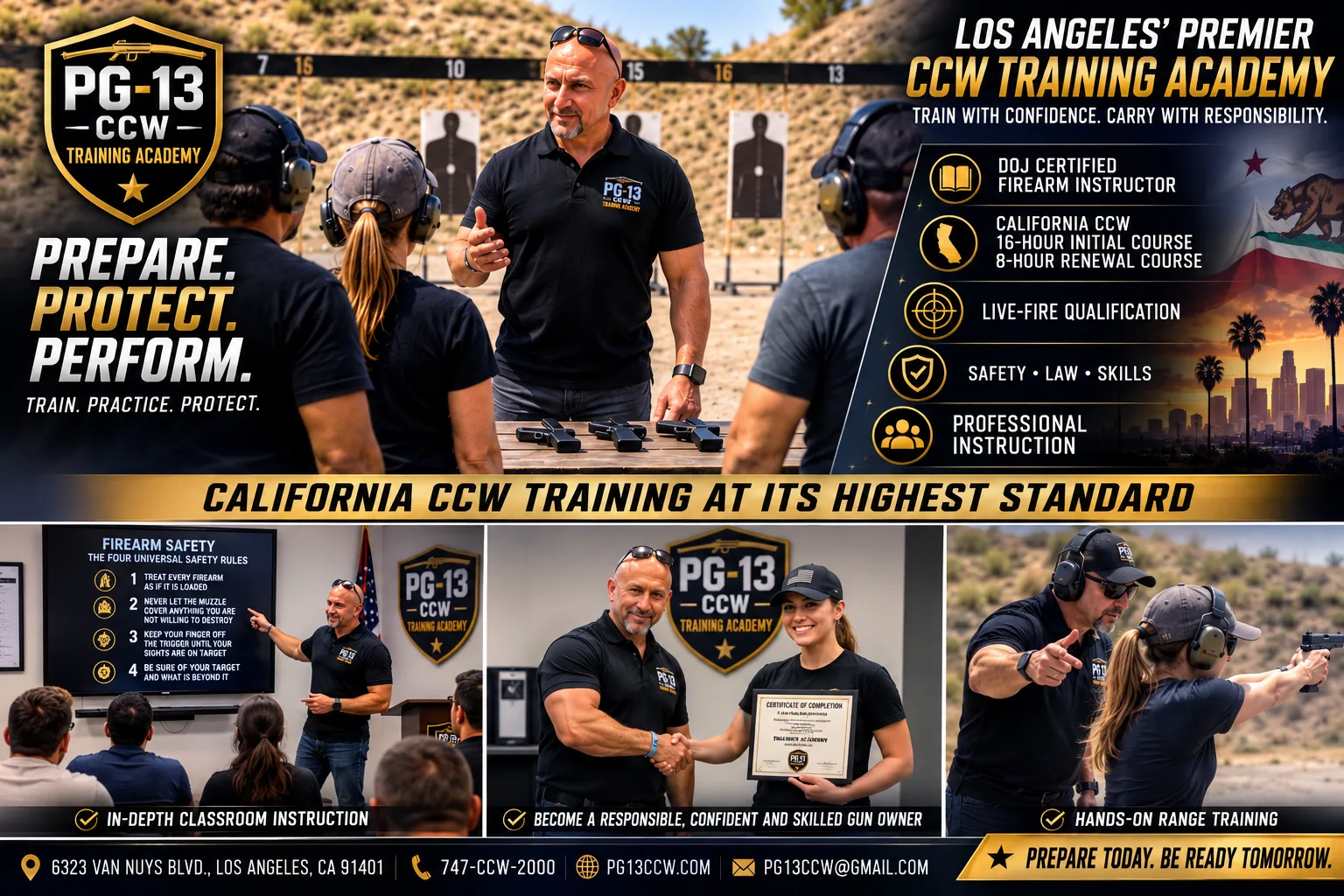 PG-13 CCW Training Academy campaign