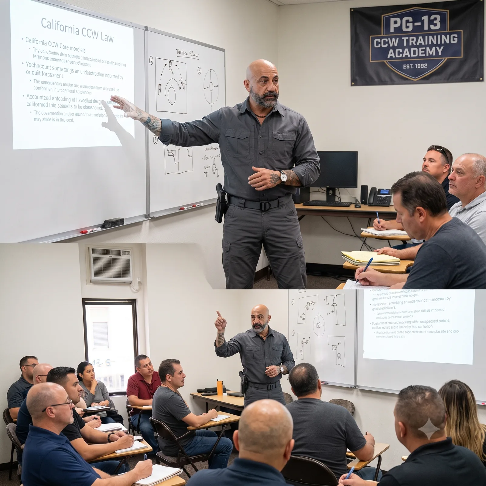 Peter Gharapanianse teaching a CCW class in Van Nuys