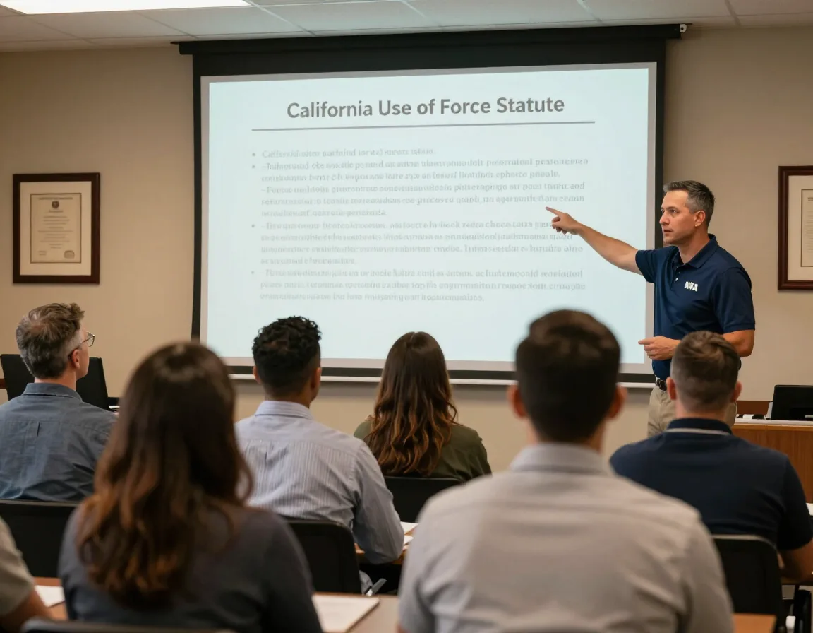 Use-of-force law presentation in progress