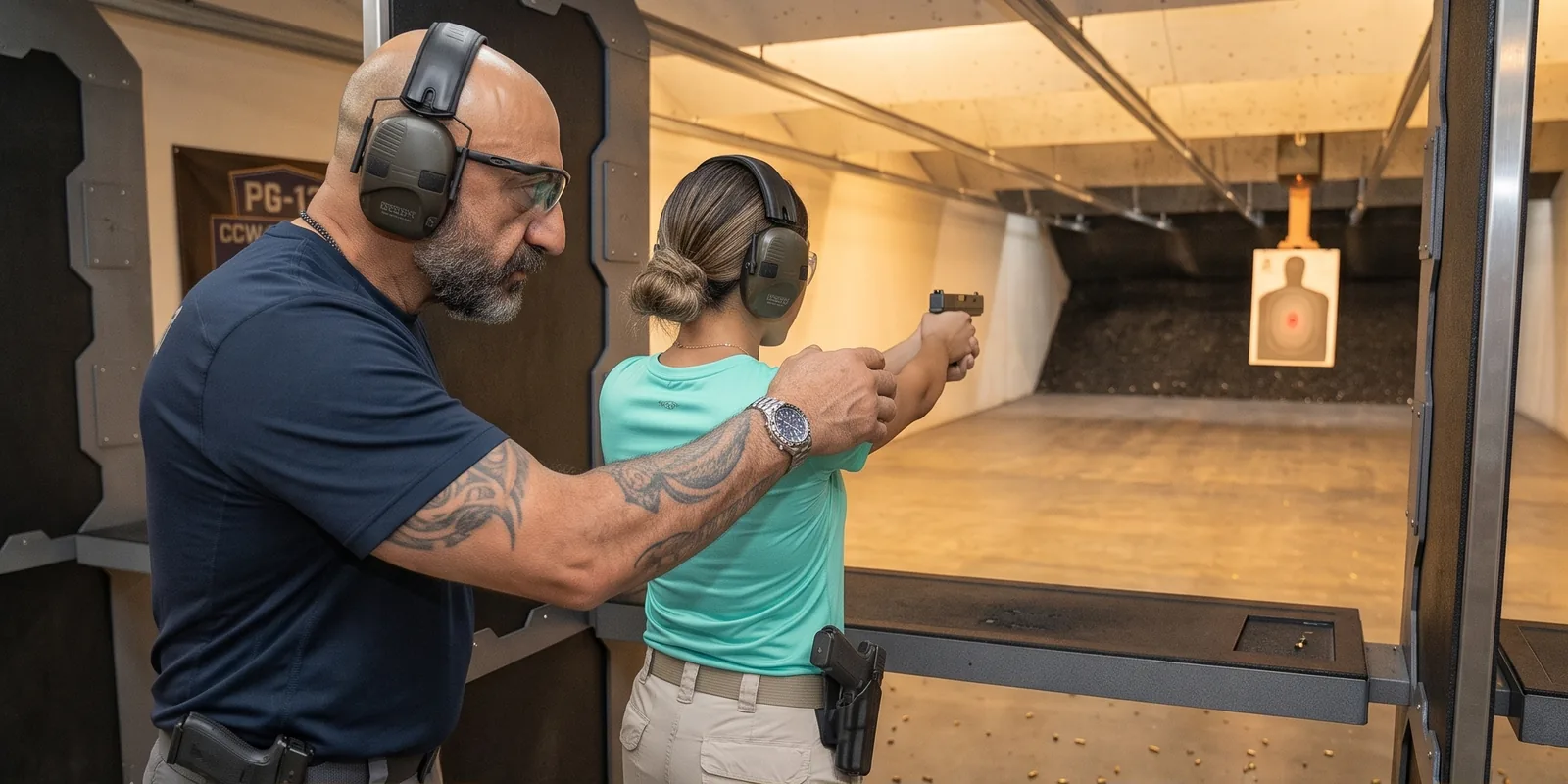 Coaching on the indoor range